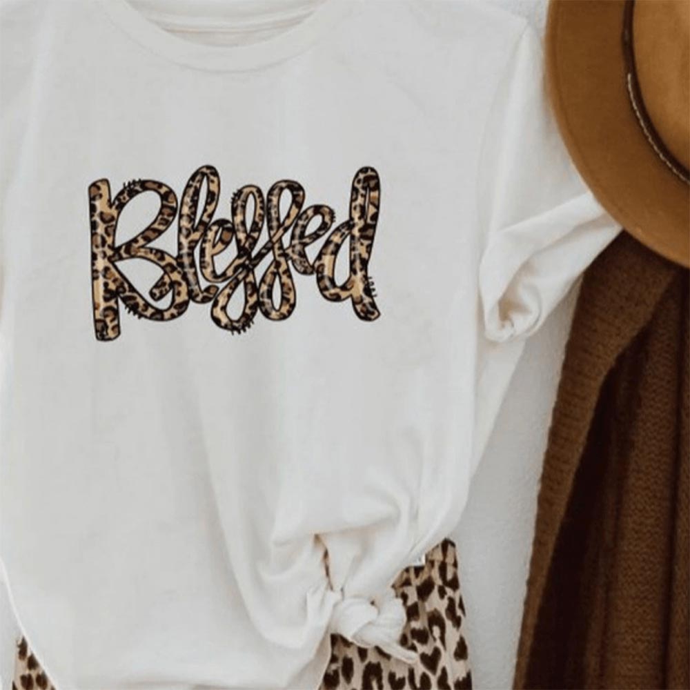 Blessed Leopard Softstyle Tee