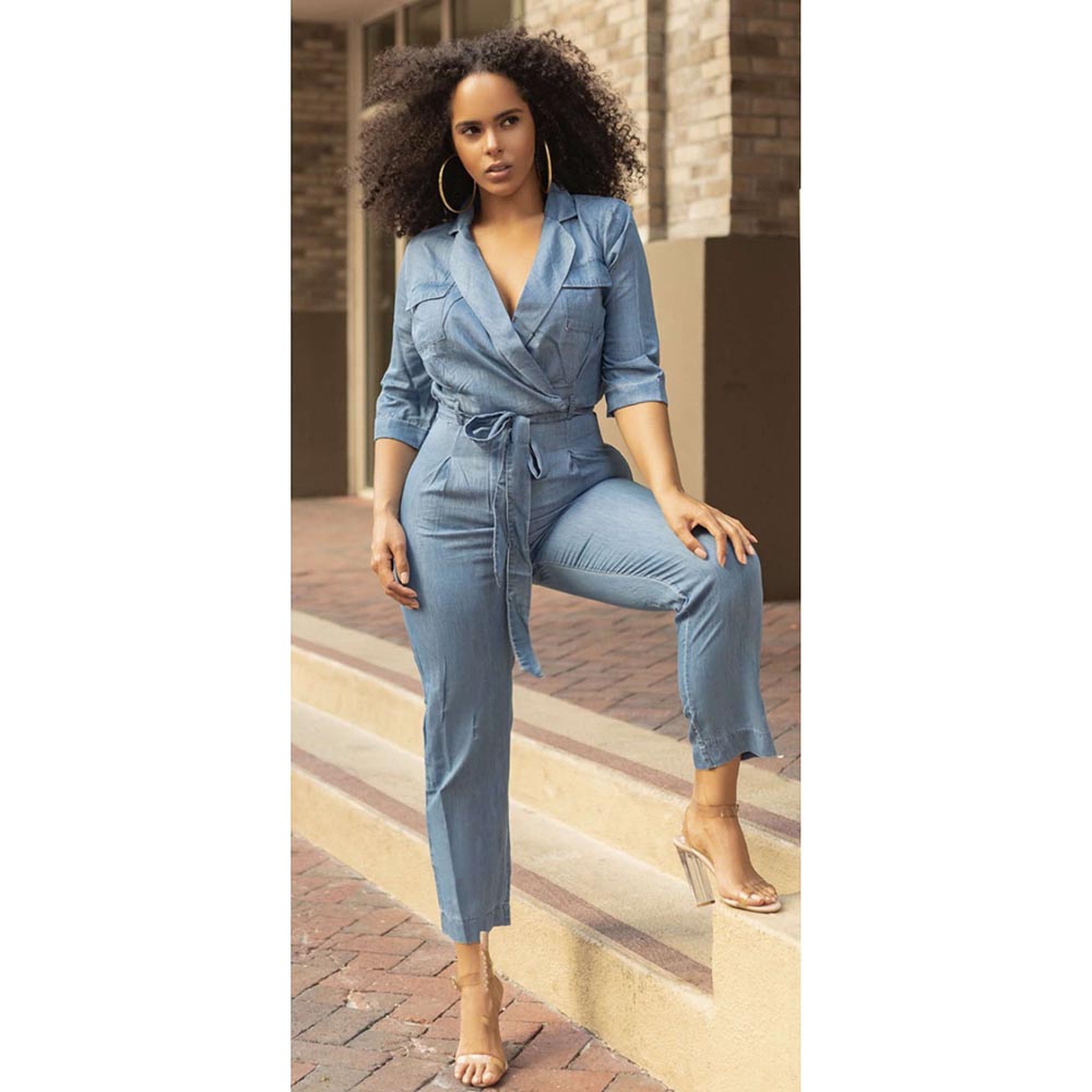 Breezy Denim Jumpsuit