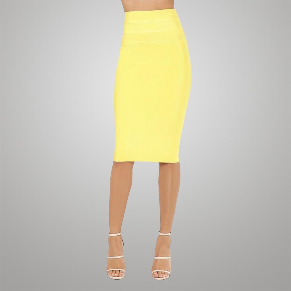 High Waisted Bandage Pencil Skirt