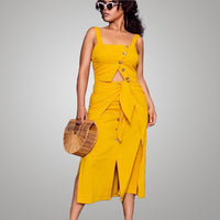 Lala Two Piece Set In Mustard