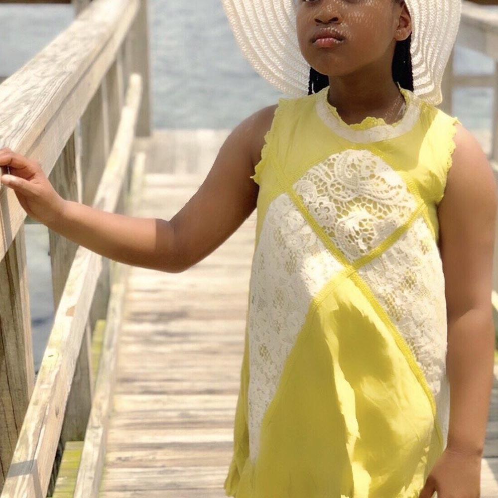 Ruffle Lace Swing Dress