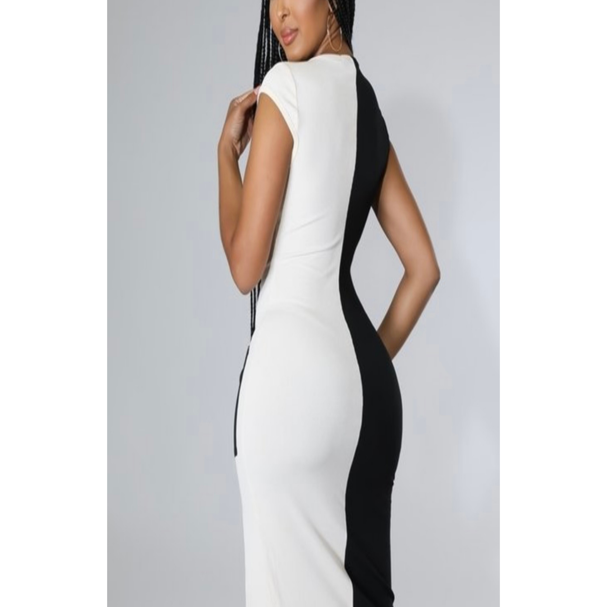 Barb Color Block Sleeveless Dress