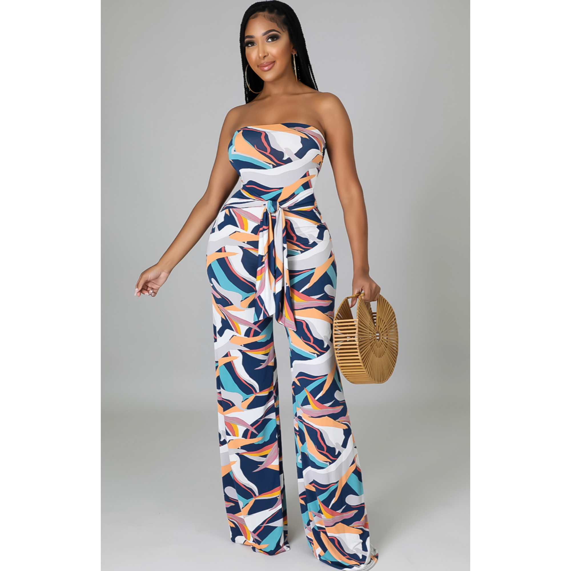 The Perfect Angle Jumpsuit - MULTI PRINT / S